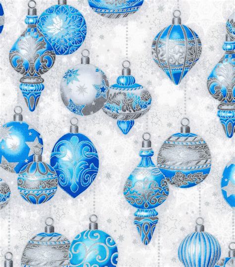 blue metallic christmas fabric|Metallic Blue Christmas Fabric .